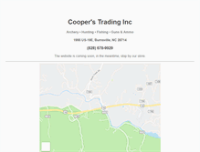 Tablet Screenshot of cooperstrading.com